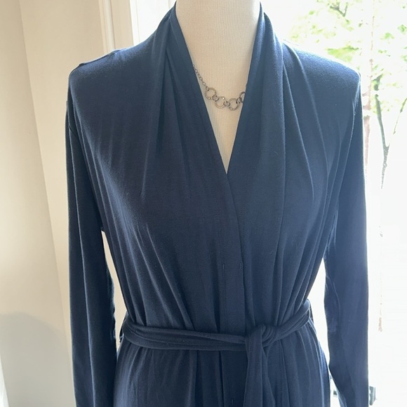 Lunya Cozy Blue Slumberknit Maxi Robe, Small, Like New - Picture 3 of 10